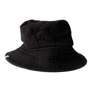 Kate Spade Black Spade Logo Bucket Hat in Black Size OS